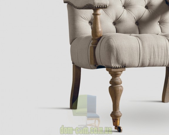 Кресло с утяжками в цвете экрю Dialma Brown DB001843