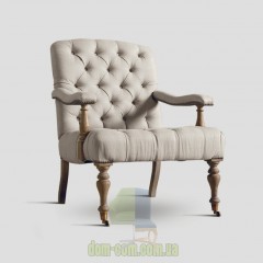 Кресло с утяжками в цвете экрю Dialma Brown DB001843