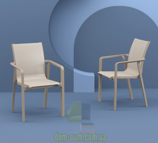 Удобный стул для улицы Pacific Siesta 023 бежевый