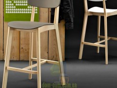 Барный деревянный стул Calligaris Cream CS/1460