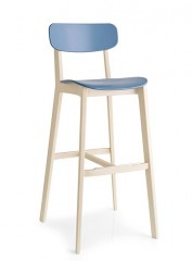 Барный деревянный стул Calligaris Cream CS/1460