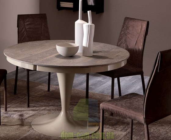 Обеденный раскладной  круглый стол Ozzio Italia Eclips wood