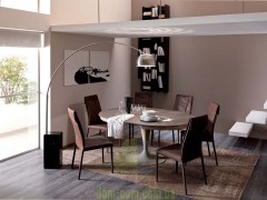 Обеденный раскладной  круглый стол Ozzio Italia Eclips wood