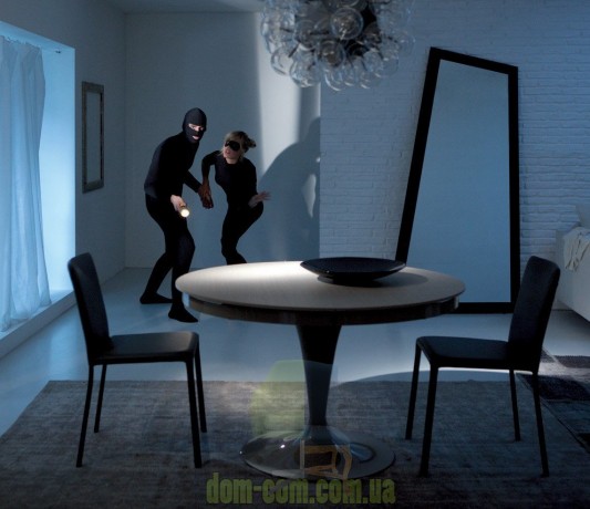 Обеденный раскладной  круглый стол Ozzio Italia Eclips wood