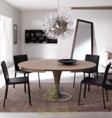 Обеденный раскладной  круглый стол Ozzio Italia Eclips wood