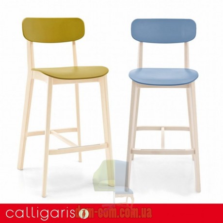 Полубарный деревянный стул Calligaris Cream CS/1376