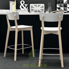 Полубарный деревянный стул Calligaris Cream CS/1376