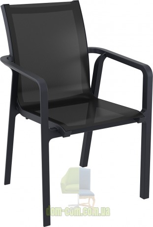 Удобный стул для улицы Pacific Siesta 023 черный