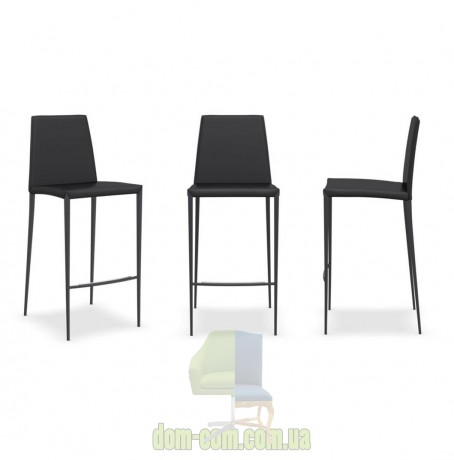 Полубарный стул в регенерированной коже Calligaris Aida CS/1821