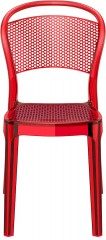 Венский стул из поликарбоната Bee Siesta 021 красный прозрачный