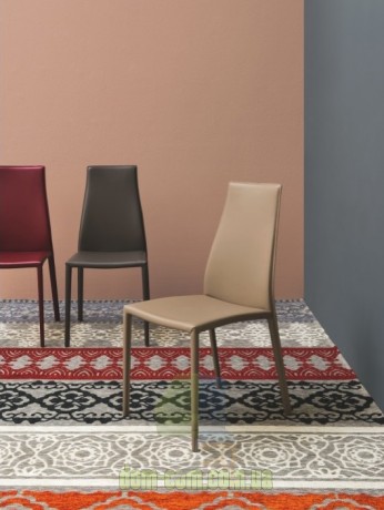 Современный стул в натуральной коже Calligaris Aida plus CS/1484