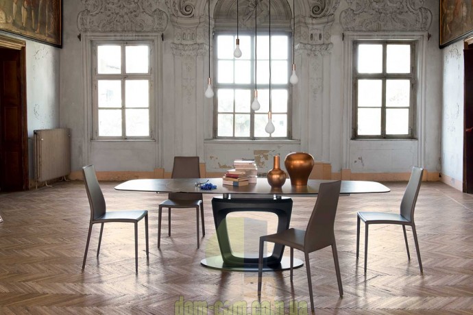 Современный стул в натуральной коже Calligaris Aida plus CS/1484