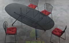 Изящный металлический стул Bontempi Casa Freak Dining