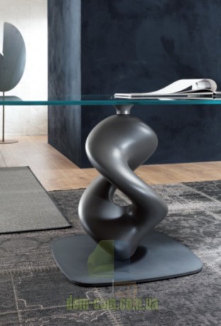 Большой дизайнерский стол на скульптурной ноге Ozzio Italia Liquid Big