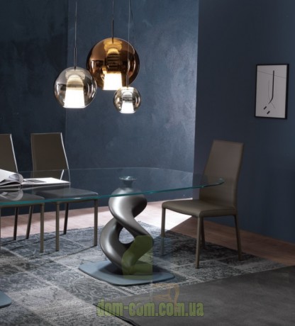 Большой дизайнерский стол на скульптурной ноге Ozzio Italia Liquid Big