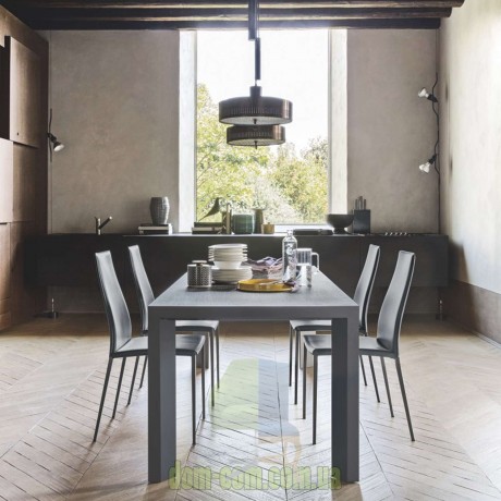 Современный стул в регенерированной коже Calligaris Aida CS1452