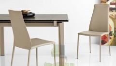 Современный стул в регенерированной коже Calligaris Aida CS1452