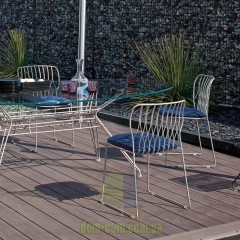 Дизайнерский металлический стул для улицы Bontempi Casa Freak Outdoor