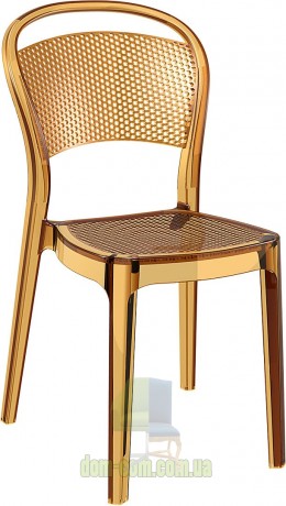 Венский стул из поликарбоната Bee Siesta 021 янтарный прозрачный 