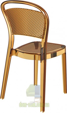 Венский стул из поликарбоната Bee Siesta 021 янтарный прозрачный 