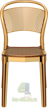 Венский стул из поликарбоната Bee Siesta 021 янтарный прозрачный 