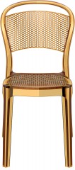 Венский стул из поликарбоната Bee Siesta 021 янтарный прозрачный 