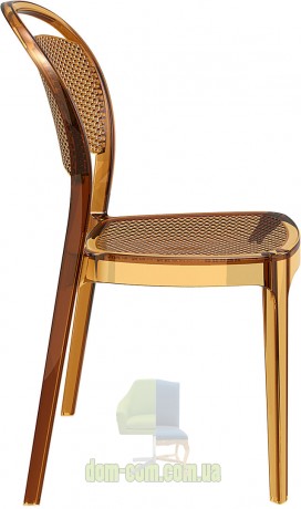 Венский стул из поликарбоната Bee Siesta 021 янтарный прозрачный 