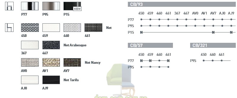 Стул штабелируемый Connubia Air CB/93