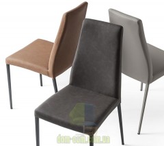 Мягкий стул на металлическом каркасе Calligaris Aida soft  CS1452