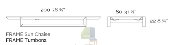 Изящный шезлонг Vondom Frame