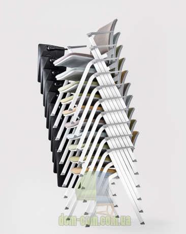 Штабелируемый офисный стул со столиком Voila Milani