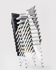 Штабелируемый офисный стул со столиком Voila Milani