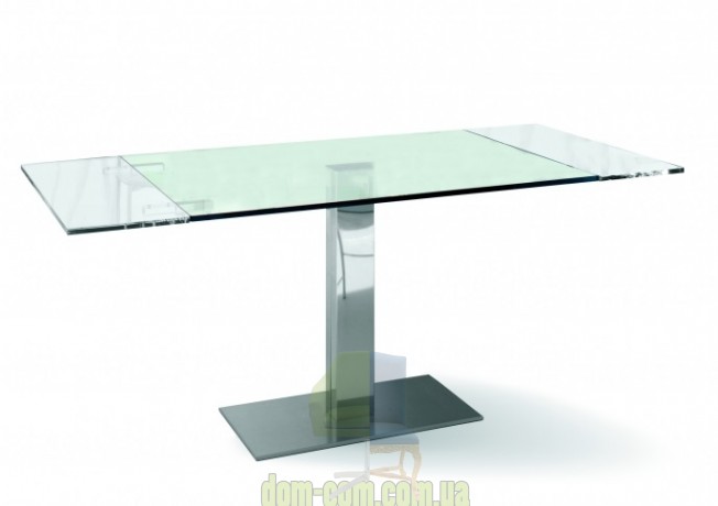 Стол раскладной с прозрачным стеклом Cattelan Italia Elvis Drive