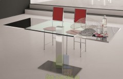 Стол раскладной с прозрачным стеклом Cattelan Italia Elvis Drive