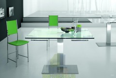 Стол раскладной с прозрачным стеклом Cattelan Italia Elvis Drive