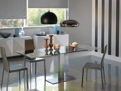 Стол раскладной с прозрачным стеклом Cattelan Italia Elvis Drive