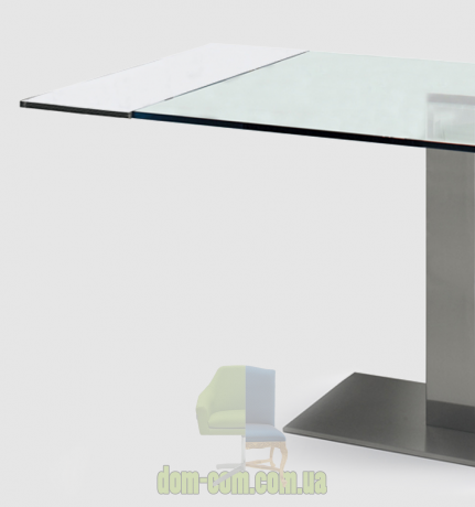 Стол раскладной с прозрачным стеклом Cattelan Italia Elvis Drive
