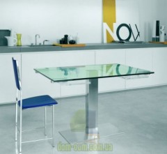 Стол раскладной с прозрачным стеклом Cattelan Italia Elvis Drive