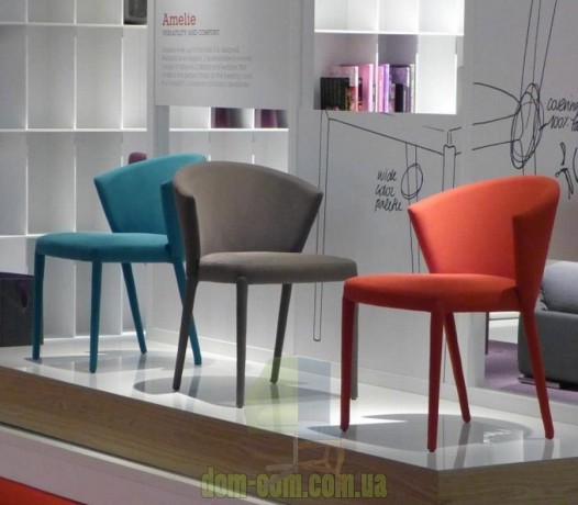 Удобный стул с изогнутой спинкой Calligaris Amelie CS/1442