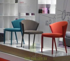 Удобный стул с изогнутой спинкой Calligaris Amelie CS/1442