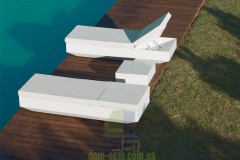 Шезлонг с динамической подсветкой Vondom Vela