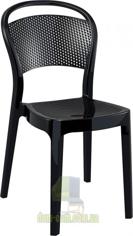 Венский стул из поликарбоната Bee Siesta 021 черный глянцевый