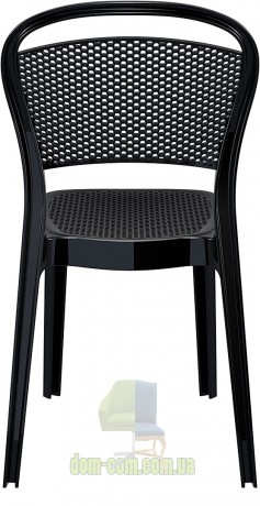 Венский стул из поликарбоната Bee Siesta 021 черный глянцевый