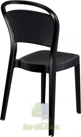 Венский стул из поликарбоната Bee Siesta 021 черный глянцевый