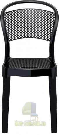 Венский стул из поликарбоната Bee Siesta 021 черный глянцевый