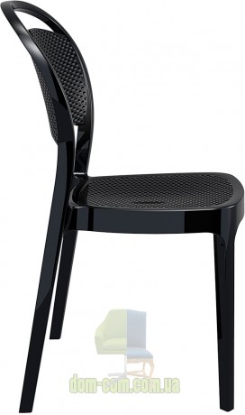 Венский стул из поликарбоната Bee Siesta 021 черный глянцевый