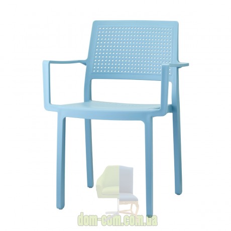 Стул с подлокотниками из технополимера SCAB Design Emi 2342