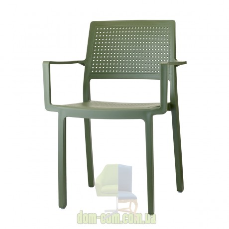 Стул с подлокотниками из технополимера SCAB Design Emi 2342