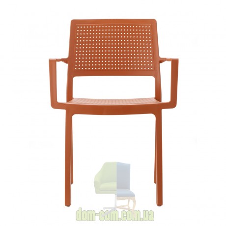 Стул с подлокотниками из технополимера SCAB Design Emi 2342