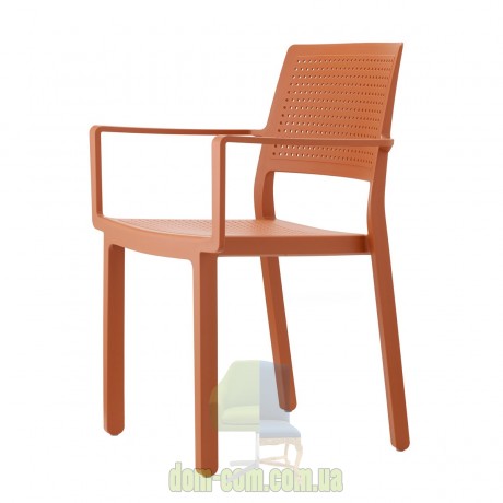 Стул с подлокотниками из технополимера SCAB Design Emi 2342